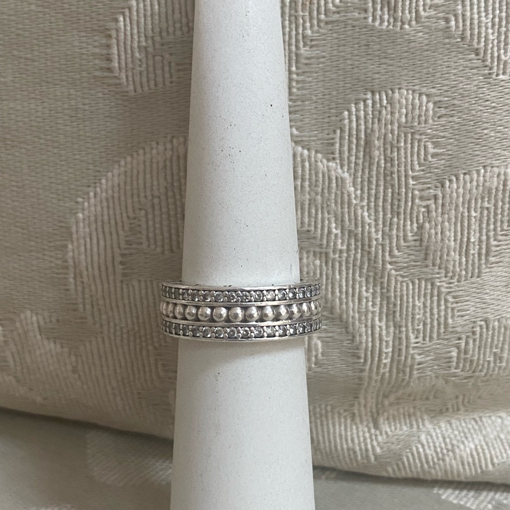 Pandora wide band Pandora Sterling Silver Band